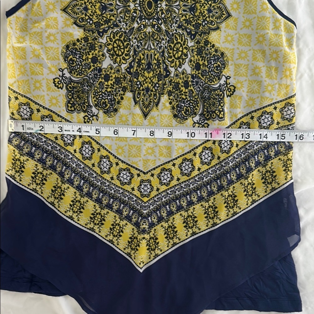 Iz Byer Blue and Yellow Tank Top Vibrant and Stylish - Picture 6 of 16